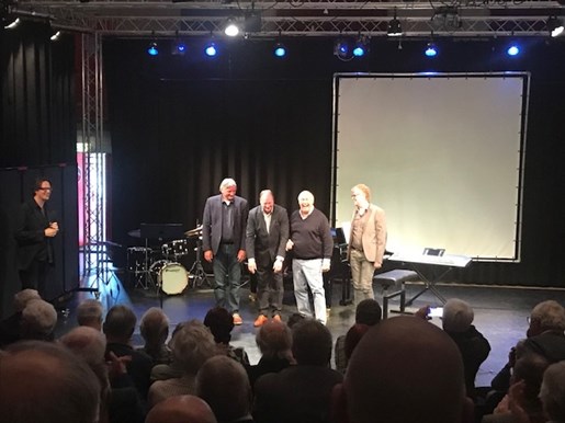 v.l.n.r. Frank Jochemsen, Frits Landesbergen, Edwin Corzilius, Edwin R. en Jean-Louis van Dam