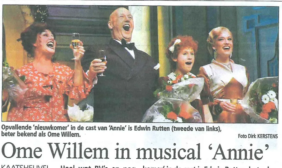 Ome Willem in musical Annie – Belang van Limburg, 27 november 2006 Ome Willem in musical Annie – Belang van Limburg, 27 november 2006